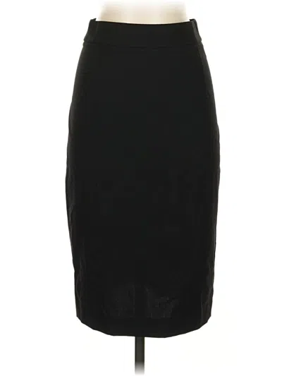 Pre-owned Theory Wool Skirt In Black