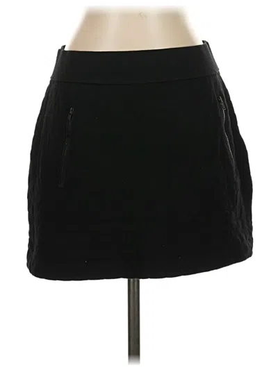 Pre-owned Theory Wool Skirt In Black