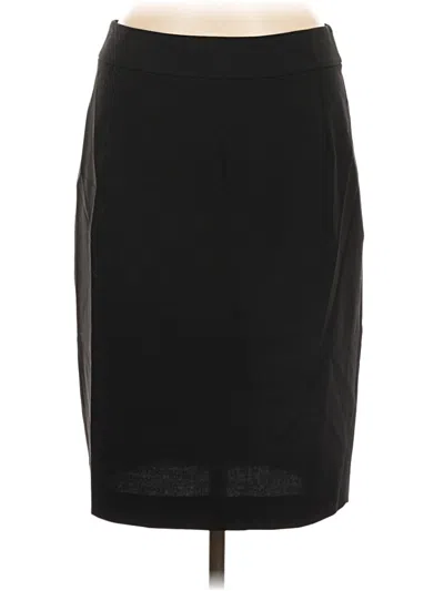 Pre-owned Theory Wool Skirt In Black