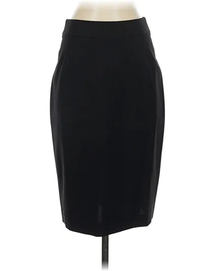Pre-owned Theory Wool Skirt In Black