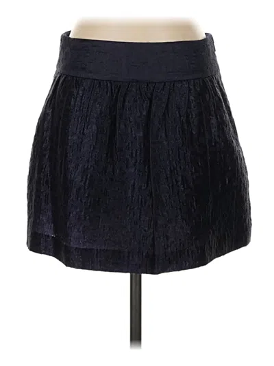 Pre-owned Theory Wool Skirt In Blue