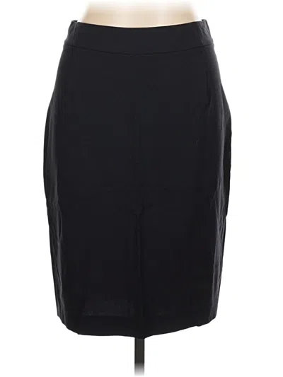 Pre-owned Theory Wool Skirt In Blue