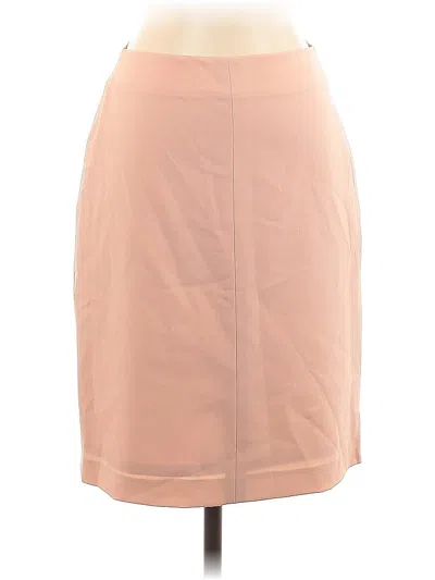 Pre-owned Theory Wool Skirt In Brown