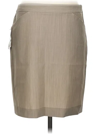 Theory Wool Skirt In Tan