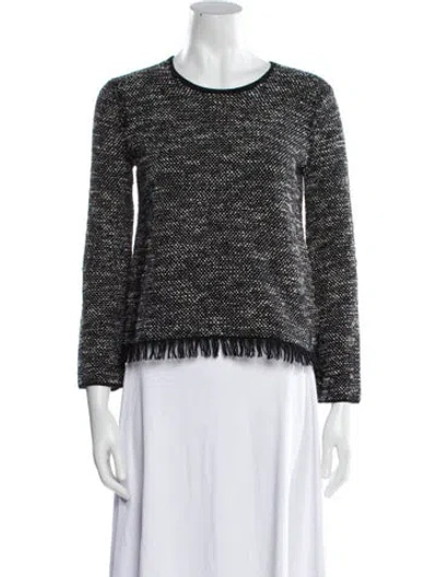 Pre-owned Theory Wool Striped Sweater In Neutral