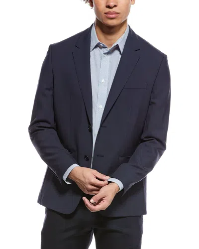Theory Wool Suit Jacket In Blue