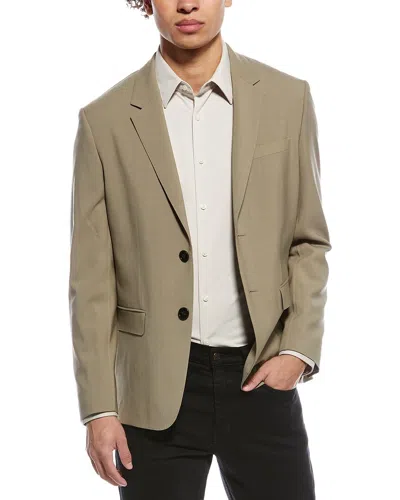 Theory Wool Suit Jacket In Green