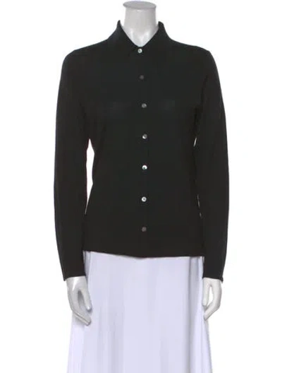 Pre-owned Theory Wool Sweater In Black