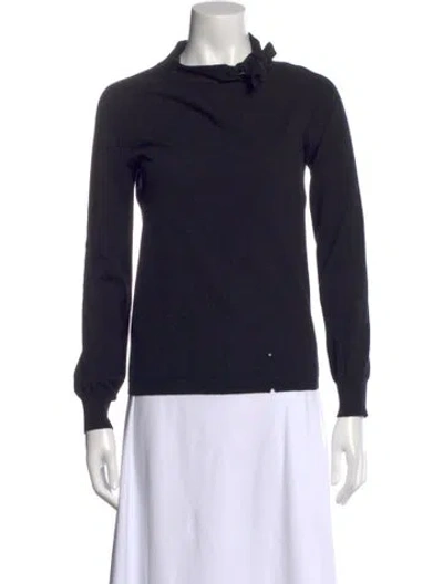 Pre-owned Theory Wool Sweater In Black