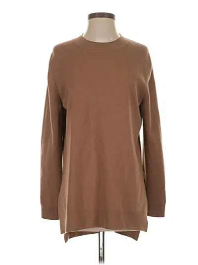 Pre-owned Theory Wool Sweater In Brown