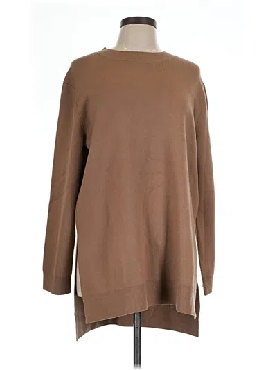 Pre-owned Theory Wool Sweater In Brown