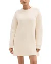 Theory Wool Sweater Dress In Ivory