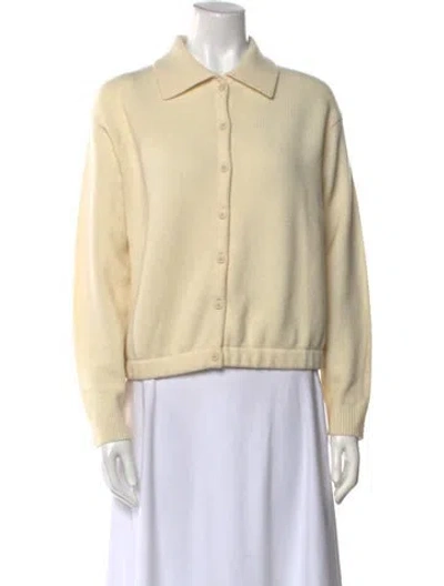 Pre-owned Theory Wool Sweater In Neutral