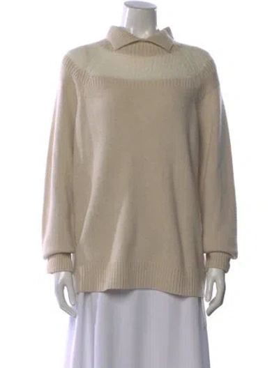 Pre-owned Theory Wool Sweater In Neutral