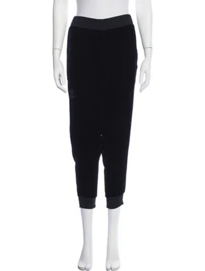 Pre-owned Theory Wool Sweatpants In Black/blue