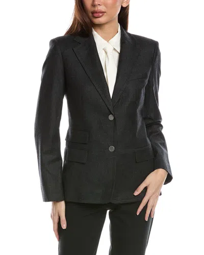 Theory Wool Tailor Jacket In Grey