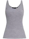 Theory Wool Tank Top In Grey