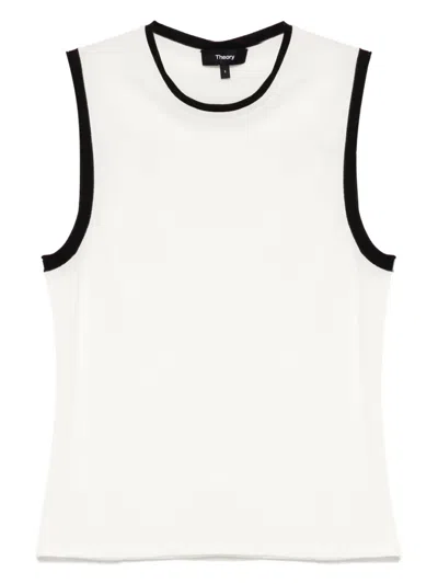 Theory Wool Tank Top In White