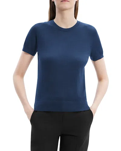 Theory Tiny Tee In Organic Cotton In Nocturne Navy