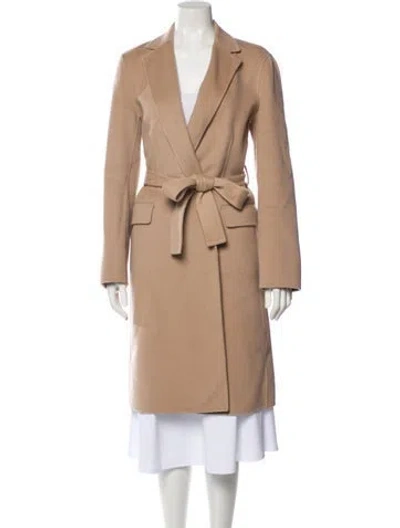 Pre-owned Theory Wool Trench Coat In Neutrals