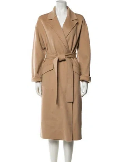 Pre-owned Theory Wool Trench Coat W/ Tags In Neutral