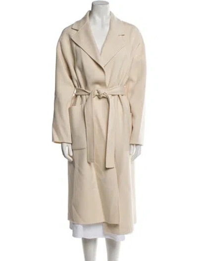 Pre-owned Theory Wool Trench Coat W/ Tags In Neutral