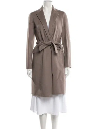 Pre-owned Theory Wool Trench Coat W/ Tags In Neutral