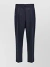 Theory Wool Trousers With Pleated Front And Back Pocket