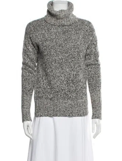 Pre-owned Theory Wool Turtleneck Sweater In Multi