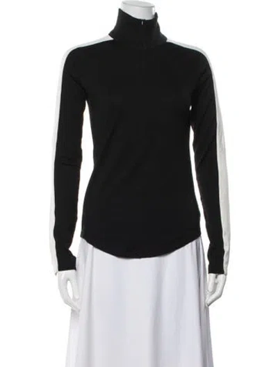 Pre-owned Theory Wool Turtleneck Sweater In Multi