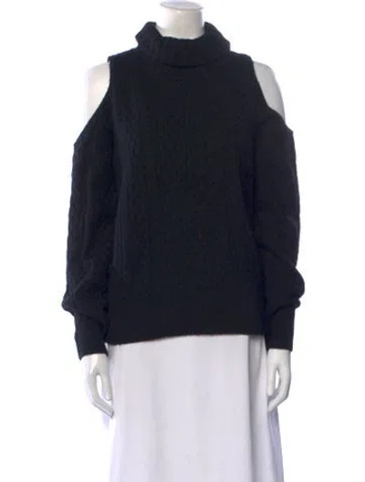 Pre-owned Theory Wool Turtleneck Sweater W/ Tags In Black