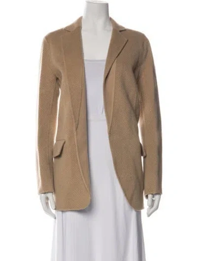 Pre-owned Theory Wool Tweed Pattern Blazer W/ Tags In Neutrals