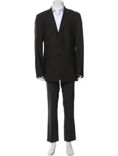 Pre-owned Theory Wool Two-piece Blazer In Black