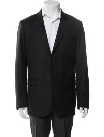 Pre-owned Theory Wool Two-piece Blazer In Blue