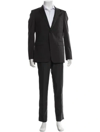 Pre-owned Theory Wool Two-piece Blazer In Blue