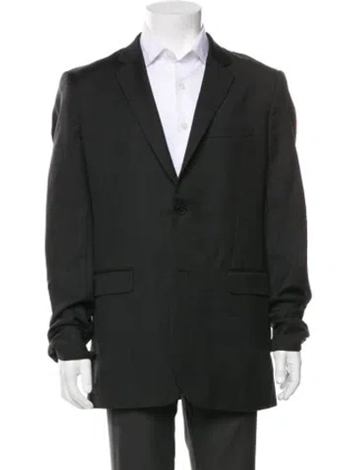 Pre-owned Theory Wool Two-piece Blazer In Green