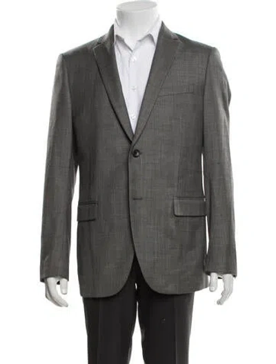 Pre-owned Theory Wool Two-piece Blazer In Grey