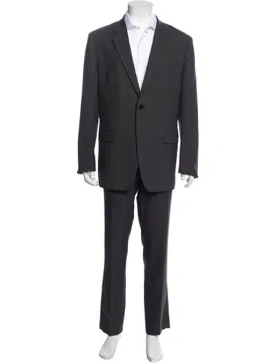 Pre-owned Theory Wool Two-piece Blazer In Grey