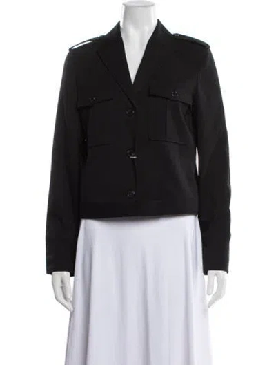 Pre-owned Theory Wool Utility Jacket W/ Tags In Black