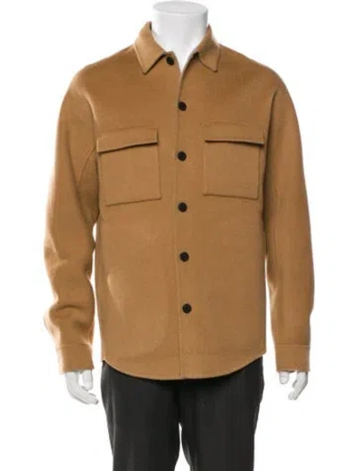 Pre-owned Theory Wool Utility Jacket W/ Tags In Neutral