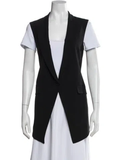 Pre-owned Theory Wool Vest In Black