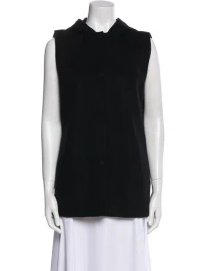 Pre-owned Theory Wool Vest In Black