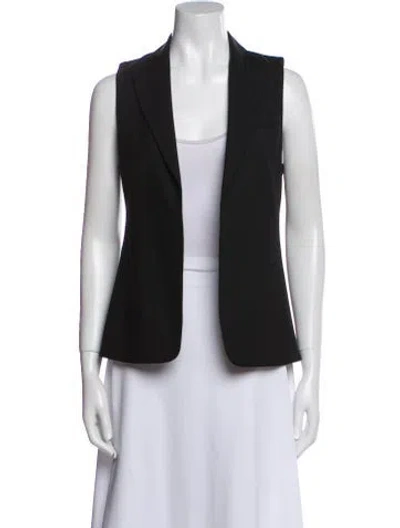 Pre-owned Theory Wool Vest In Black