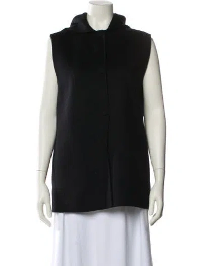 Pre-owned Theory Wool Vest In Black