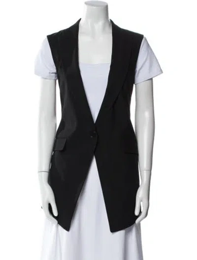 Pre-owned Theory Wool Vest In Black
