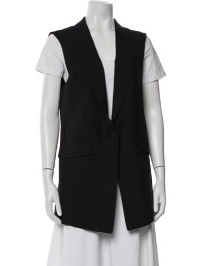 Pre-owned Theory Wool Vest In Black