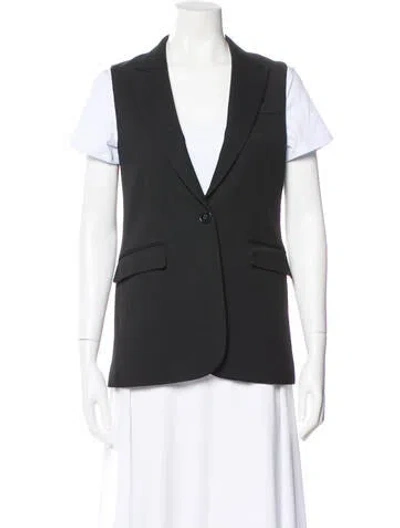 Pre-owned Theory Wool Vest In Black