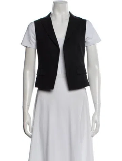 Pre-owned Theory Wool Vest In Black