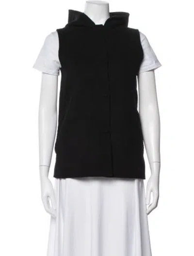 Pre-owned Theory Wool Vest In Black