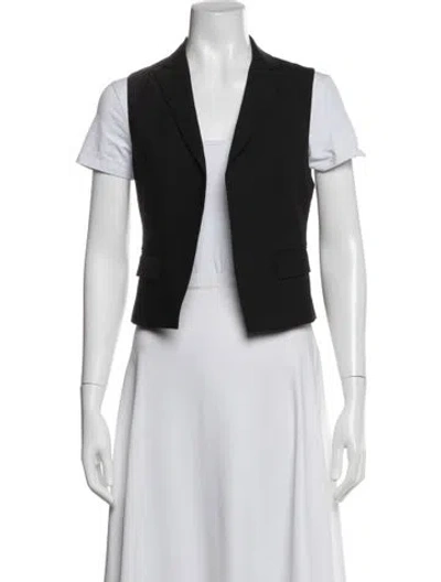Pre-owned Theory Wool Vest In Black